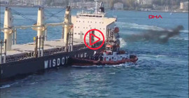 İstanbul Boğazı'nda iki yük gemisi çarpıştı