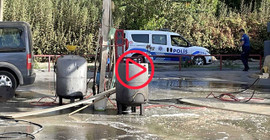 Aydın'da benzincide köpük tankı patladı: Üç işçi yaralı