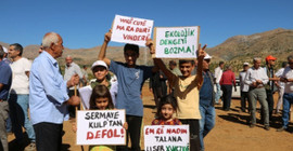 Kulp'ta madene karşı tepkiler büyüyor: 'Suyumuzu, bağlarımızı, ağaçlarımızı talan edecekler'