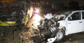 Bursa'da belediye otobüsü ile kamyon çarpıştı: 1 ölü, 2 yaralı