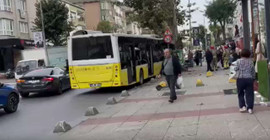 İETT otobüsü ağaca çarptı, yedi kişi yaralandı