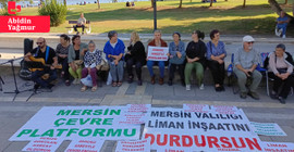 Mersin'de 'asbestli liman' protestosu ... DEM Partili Koca: Devlet kurumları üç maymunu oynuyor