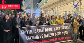 Van'da kayyım protestosu: 'Seçilmiş belediye başkanlarını görevlerine iade edin'