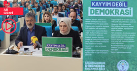 Urfa Belediye Meclisi'nde kayyım protestosu: Yerine kayyım atanan Karayılan alkışlarla karşılandı