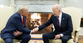 Trump Beyaz Saray'da Biden'la görüştü
