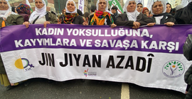 İstanbul’da 'İnsanca yaşam' mitingi: 'Savaşa, kayyıma, yoksulluğa ve talana dur de'