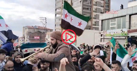 Ankara'daki Suriyelilerden kutlama