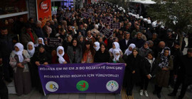 Rojava'daki saldırılar protesto edildi