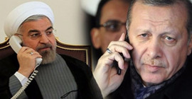 Erdoğan, Ruhani ile Suriye’yi görüştü
