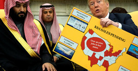 Trump'tan Suudi Prens Selman'a ilginç karşılaşma