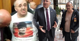 'Mustafa Kemal'in askerleriyiz' tişörtüyle Meclis'e alınmadı
