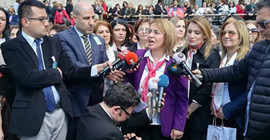 CHP'li kadınlar protesto için 81 ilden geldi