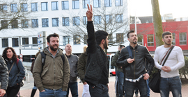 Sibel Can'a Almanya’da protesto