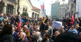 CHP OHAL'e karşı sokakta