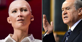 Robot Sophia, Bahçeli'yle görüşmek istiyor