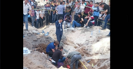Kızıltepe'deki kazıda insan kemikleri bulundu