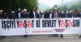 Saadet Partisi'nden 'anarşizm sembolü' açıklaması