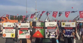 Yenikapı mitinginde Erdoğan'a göndermeler