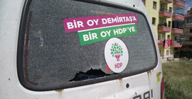 HDP seçim aracına saldırı