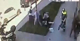 Kadına saldırının görüntüleri ortaya çıktı
