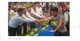 AKP'li adayların yüzüne bakmayan pazarcı gündem oldu