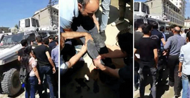 Zırhlı aracın çarptığı vatandaş ağır yaralandı