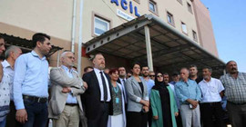 HDP Eş Genel Başkanları Çorlu'ya gitti