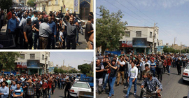 Protestocular Tahran'da da sokağa çıktı