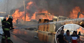 Kereste fabrikasındaki yangın söndürüldü
