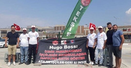 Hugo Boss'tan çıkarılan işçilerden ikinci direniş