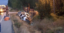Otomobil şarampole devrildi: 2 ölü