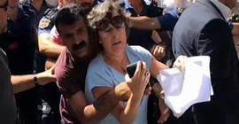 Polis HDP'li vekillere silah gösterdi