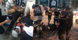 Adapazarı'nda kaza: 2 polis yaralı