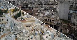 Enkaza dönen Kobani'nin yeni görüntüsü