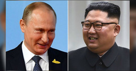 Putin'le Kim birbirini tebrik etti