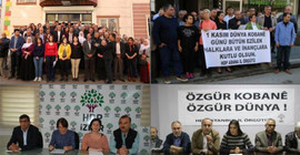 Kobani için birçok kentte eylem