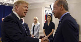 Erdoğan Trump'la görüştü