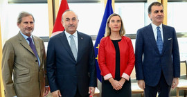 Çavuşoğlu'ndan 'Demirtaş serbest bırakılsın' diyen Mogherini'ye: Haddini aştı