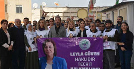 Açlık grevinde 25. güne giren Leyla Güven'e destek