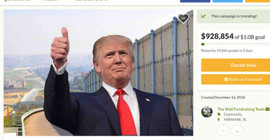 Trump'ın Meksika Duvarı için 1 milyon dolar bağış topladı