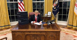 Trump: Biz eve dönüyoruz, bölge ülkeleri ve Türkiye IŞİD'in çaresine baksın