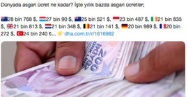 DHA asgari ücret hesabının içinden çıkamadı