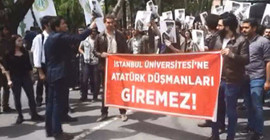 Atatürk'e hakaret eden Armağan'a protesto