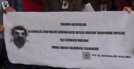 İTÜ'de işçi ölümü protestosu