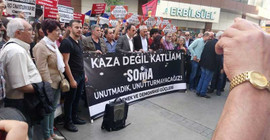 Soma maden katliamı İzmir'de de unutulmadı