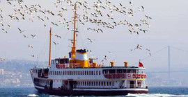 Adalar vapurunda A Haber'e İmamoğlu protestosu