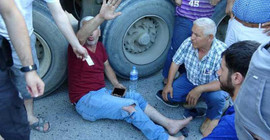 Bacaklarının üzerinden geçti, yardım istedi bir kez daha ezdi