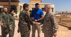 ABD Merkez Kuvvetler Komutanı Kobani'de