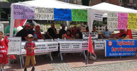 Aliağa Belediyesi’nden atılan işçilere destek