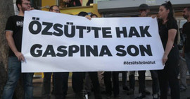 Arkadaşlarının alacakları ödenmeyince yeniden eyleme başladılar
